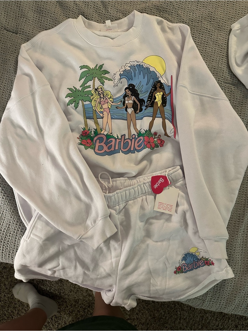 Barbie Sweatshirt/Shorts set
